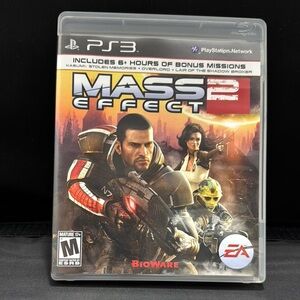 Mass Effect 2 PS3 Game Black Case - Used